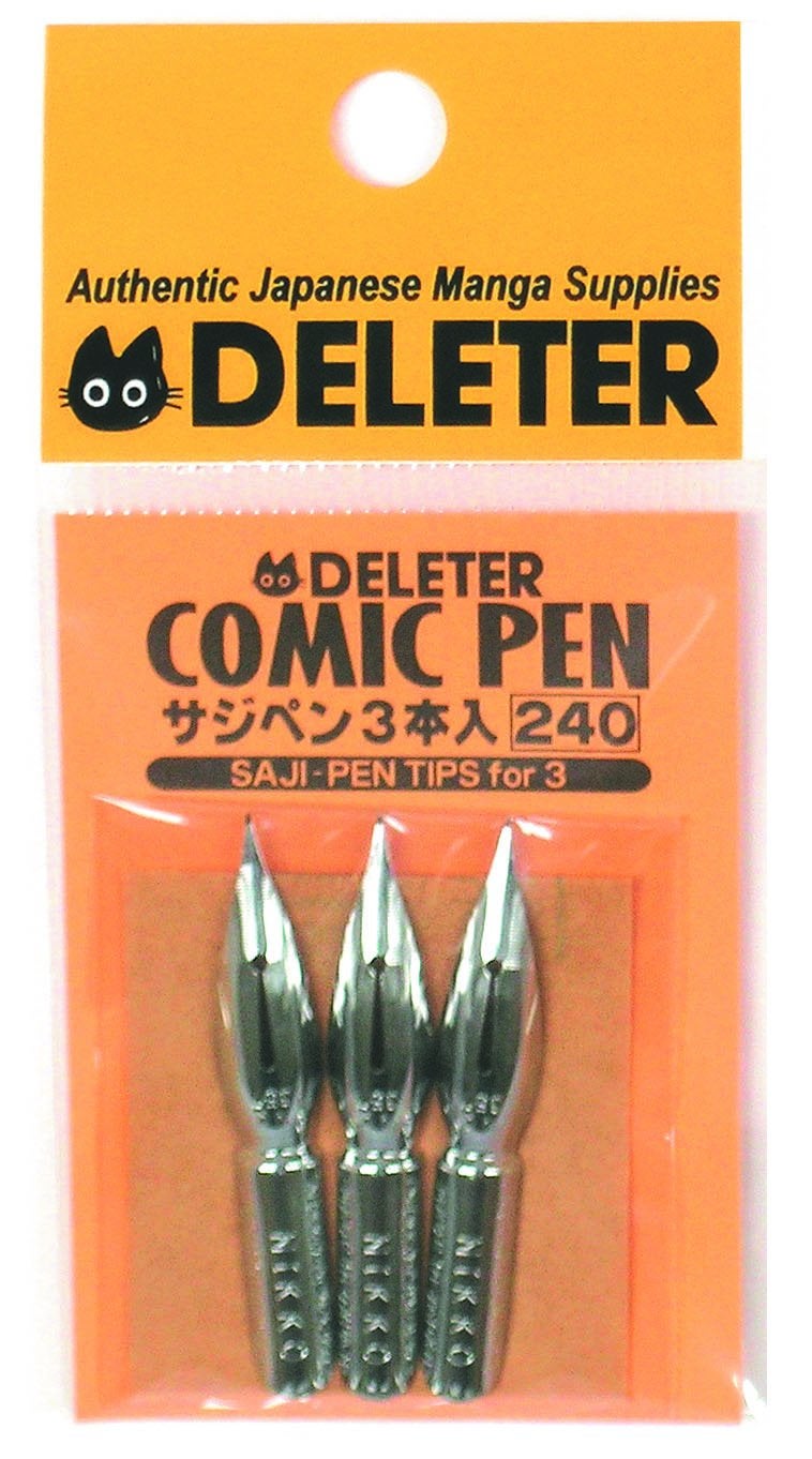 Deleter Comic Pen Nib - Spoon Model - Pack of 3 - Image 1